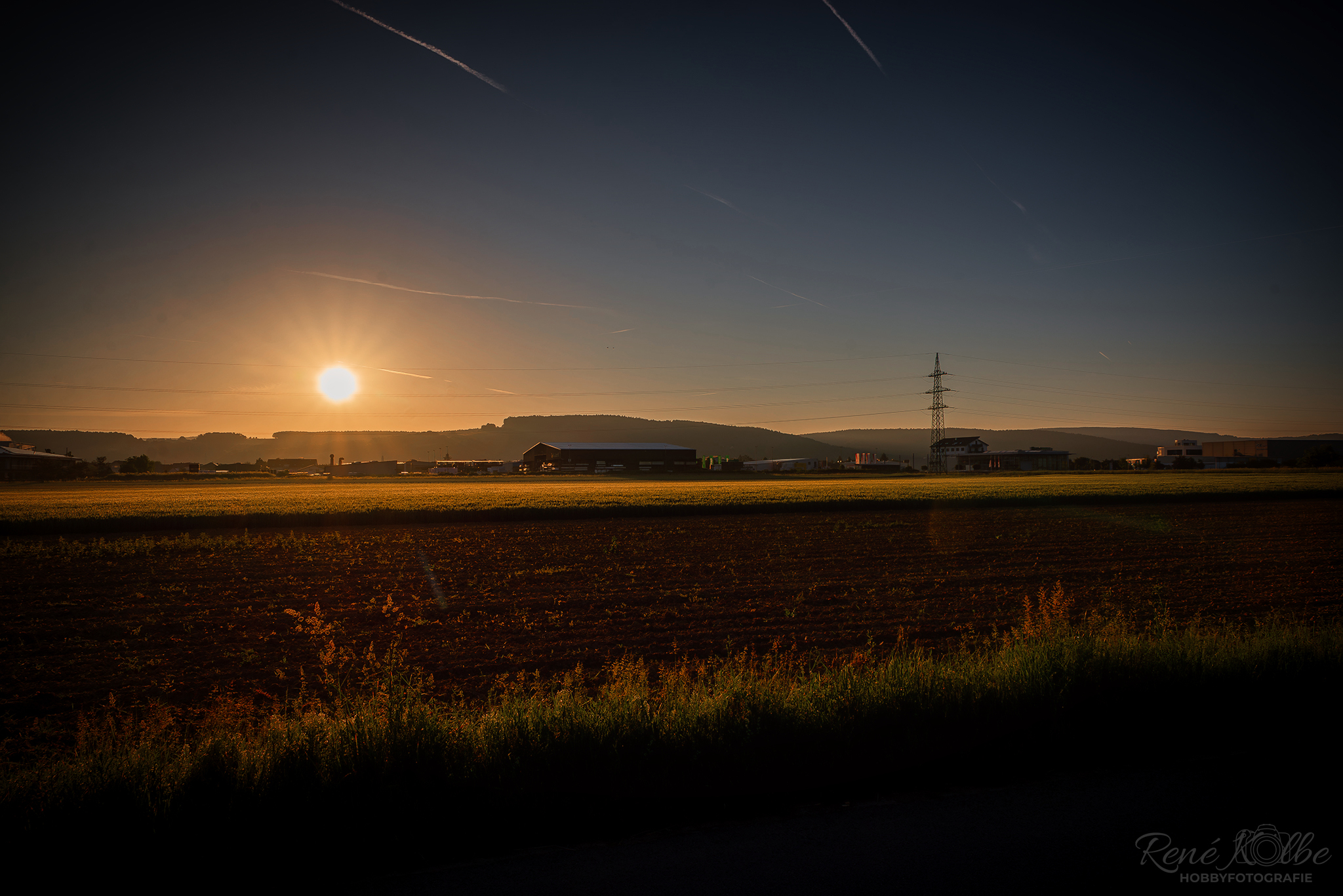 Sonnenaufgang bei Grosswallstadt